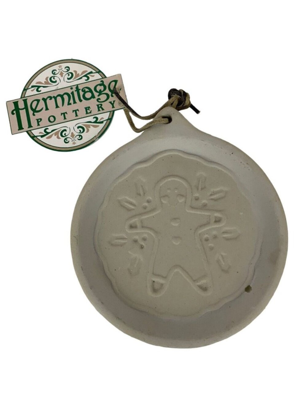 Hermitage Pottery Christmas Gingerbread Man Cookie Mold Stoneware 1999 Holiday
